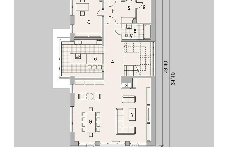 Projekt domu wielorodzinnego LK&1244 - 