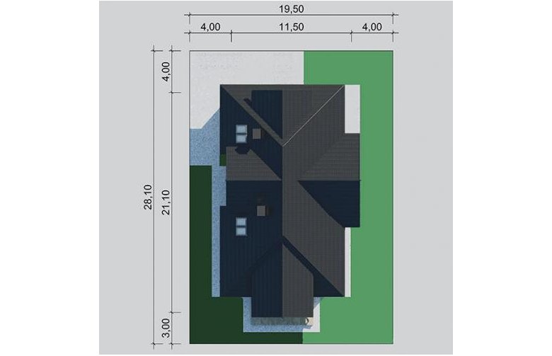 Projekt domu wielorodzinnego LK&1244 - Usytuowanie