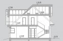 Projekt domu wielorodzinnego LK&1244 - przekrój 1