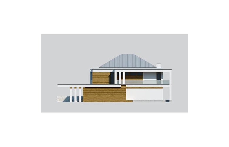 Projekt domu piętrowego LK&1231 - elewacja 2