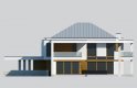 Projekt domu piętrowego LK&1231 - elewacja 4