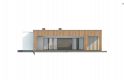Projekt domu z bala Zx76 D - elewacja 3