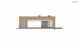 Elewacja projektu Zx76 D - 4 - wersja lustrzana