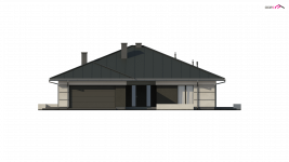 Elewacja projektu Z378 - 3 - wersja lustrzana