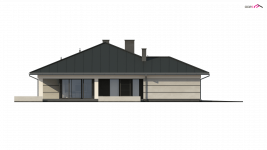 Elewacja projektu Z378 - 4 - wersja lustrzana