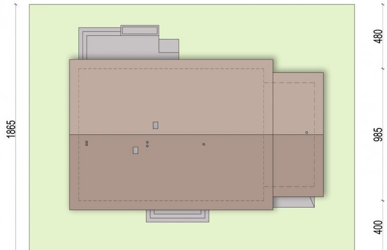 Projekt domu parterowego Mokka G1 - Usytuowanie