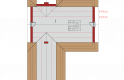 Projekt domu parterowego Simon (mały) G2 - poddasze