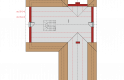 Projekt domu parterowego Simon (mały) G2 - poddasze