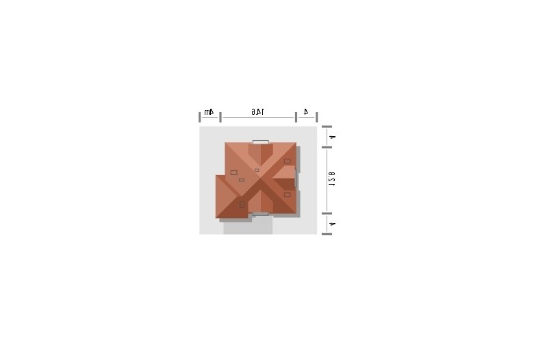 Projekt domu jednorodzinnego MERITUM 3 - Usytuowanie - wersja lustrzana