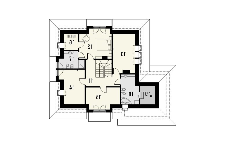 Projekt domu wolnostojącego MERITUM 2 - 