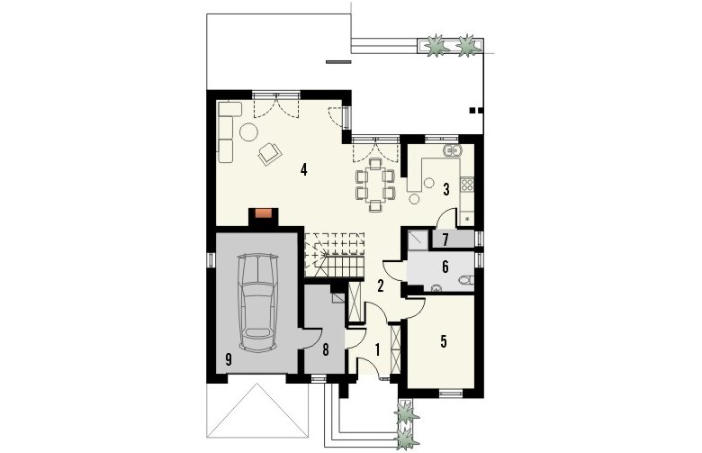 Projekt domu nowoczesnego POEMA 3 - 