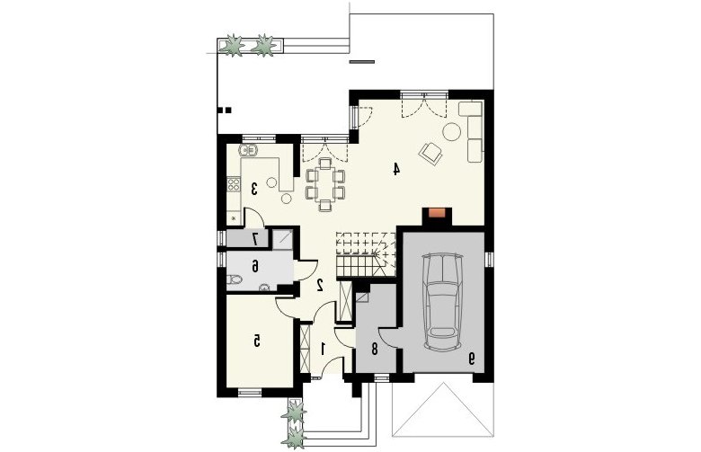 Projekt domu nowoczesnego POEMA 3 - 