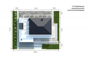 Usytuowanie budynku HomeKONCEPT 37 w wersji lustrzanej