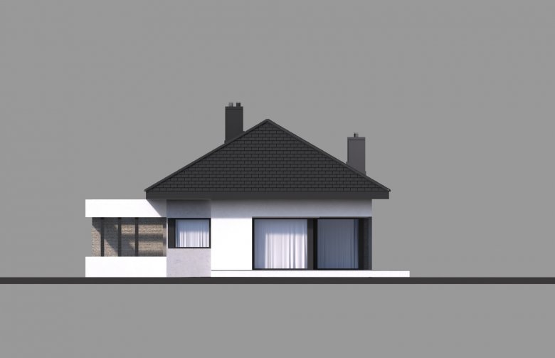 Projekt domu parterowego HomeKONCEPT 38 - elewacja 1