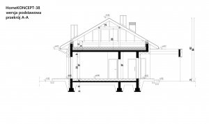 Przekrój projektu HomeKONCEPT 38