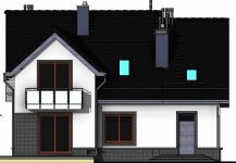 Elewacja projektu Domidea 52 w3 - 3