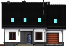 Elewacja projektu Domidea 52 w3 - 1 - wersja lustrzana