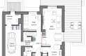 Projekt domu wolnostojącego Domidea 52 w3 - parter