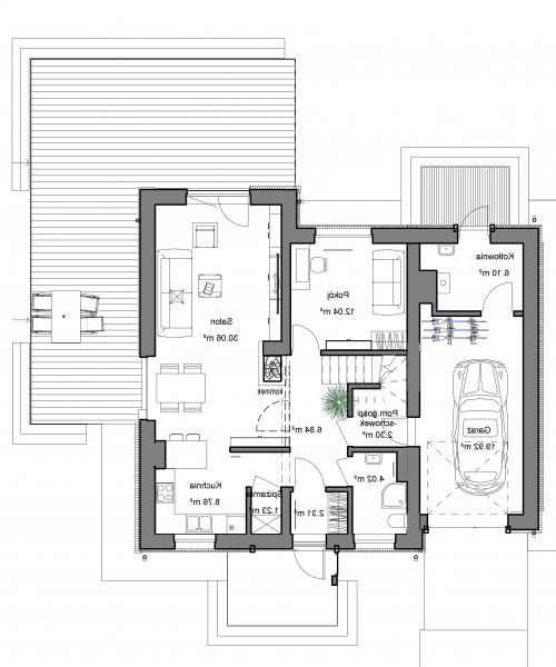 PARTER Domidea 52 w3 - wersja lustrzana