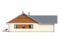 Projekt domu jednorodzinnego Endo 2 drewniany - elewacja 4