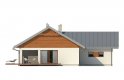 Projekt domu jednorodzinnego Endo 2 drewniany - elewacja 3
