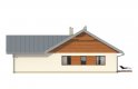 Projekt domu jednorodzinnego Endo 2 drewniany - elewacja 4