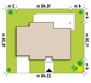 Usytuowanie budynku Z375 w wersji lustrzanej