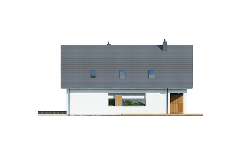 Projekt domu jednorodzinnego Riko G1 - elewacja 3