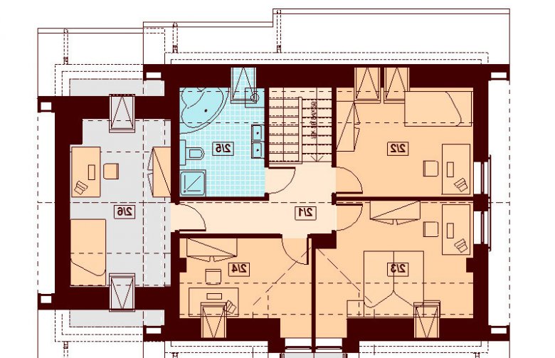 Projekt domu jednorodzinnego Kendra XS - poddasze