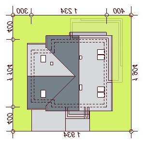 Usytuowanie budynku Galilea BIS w wersji lustrzanej