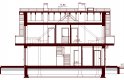 Projekt domu jednorodzinnego Galilea BIS - przekrój 2