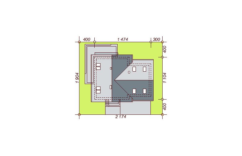 Projekt domu jednorodzinnego Galilea BIS 2M - Usytuowanie