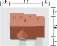 Usytuowanie budynku KOMFORT w wersji lustrzanej