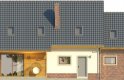 Projekt domu jednorodzinnego KOMFORT 2G - elewacja 2