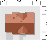 Usytuowanie budynku PRYZMAT w wersji lustrzanej