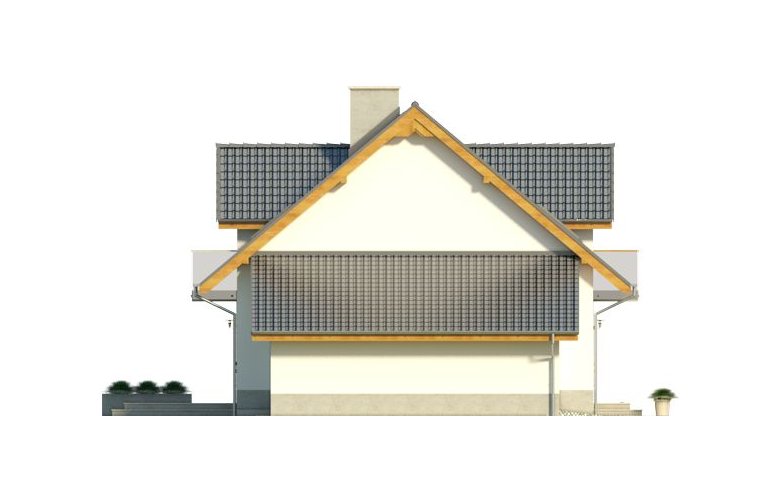 Projekt domu jednorodzinnego KOLIA - elewacja 1