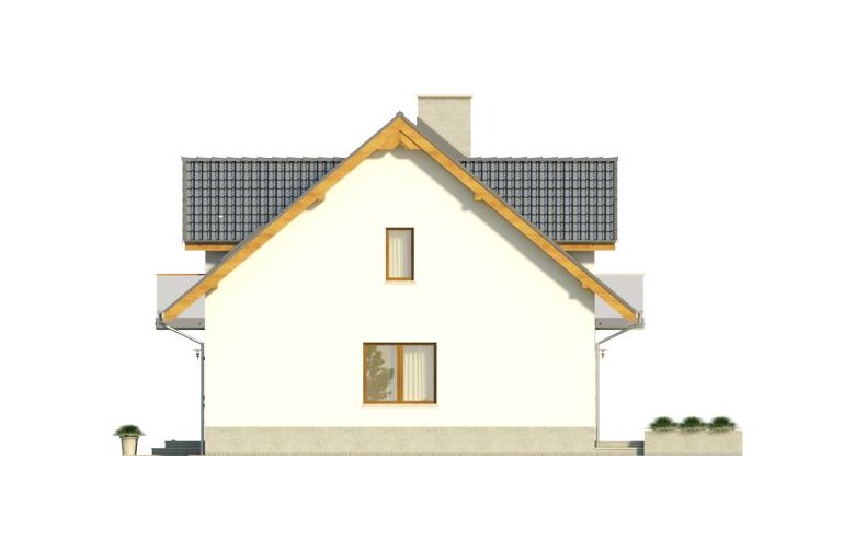 Projekt domu jednorodzinnego KOLIA - elewacja 3