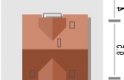 Projekt domu jednorodzinnego KOLIA - usytuowanie - wersja lustrzana