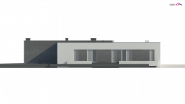 Elewacja projektu Zx188 - 2 - wersja lustrzana