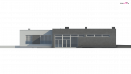 Elewacja projektu Zx188 - 4 - wersja lustrzana