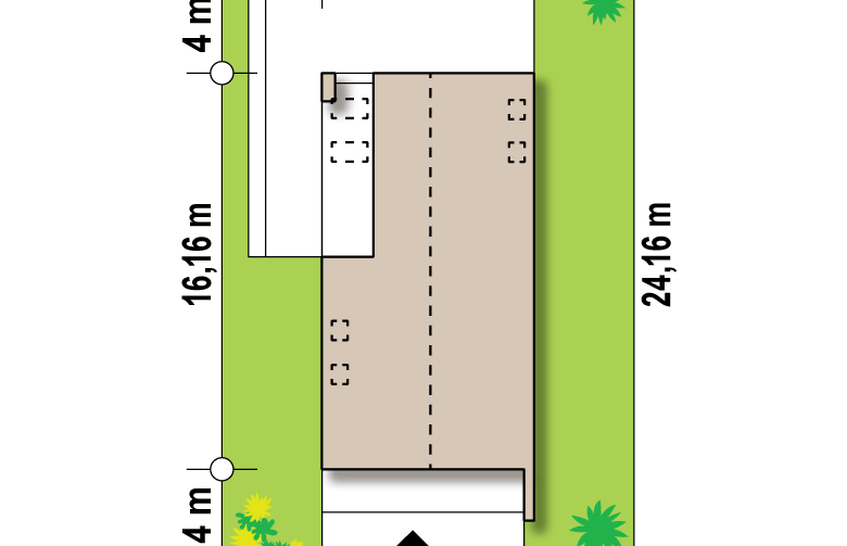 Projekt domu z poddaszem Z393 - Usytuowanie