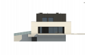 Projekt domu piętrowego Zx143 - elewacja 4