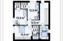 Projekt domu piętrowego Zx143 - rzut piętra