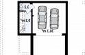 Projekt domu piętrowego Zx143 - rzut piwnicy