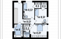 Projekt domu piętrowego Zx143 - rzut piętra