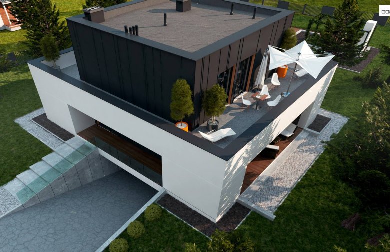 Projekt domu piętrowego Zx143