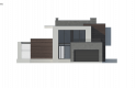 Projekt domu piętrowego Zx125 - elewacja 3