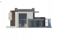 Projekt domu piętrowego Zx125 - elewacja 4