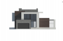 Projekt domu piętrowego Zx125 - elewacja 3