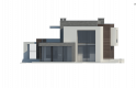 Projekt domu piętrowego Zx125 - elewacja 4